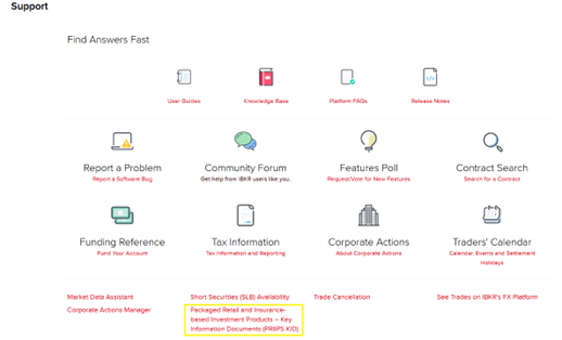 The information & tools section in portal. 
